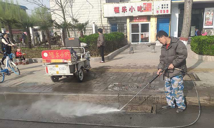 电动三轮高温高压冲洗车