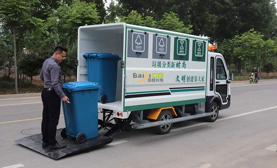 夜市垃圾桶清运车