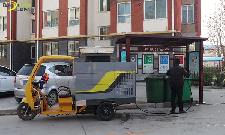 三轮高压路面清洗车