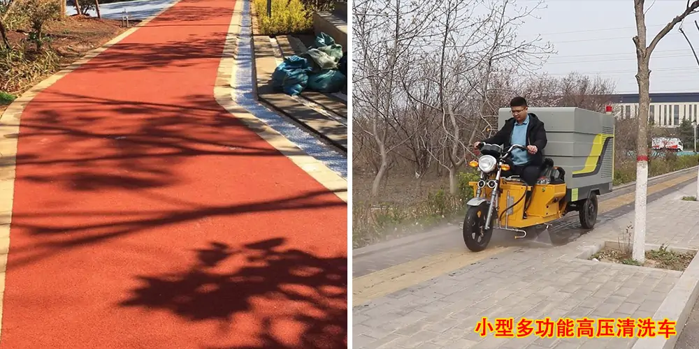 三轮高压清洗车_小区高压清洗车_物业小型高压冲洗车_园区高压清洗车