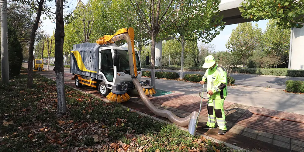 吸树叶的机器 新型树叶收集车 电动树叶专用收集车 树叶收集一体车 吸入式树叶收集车